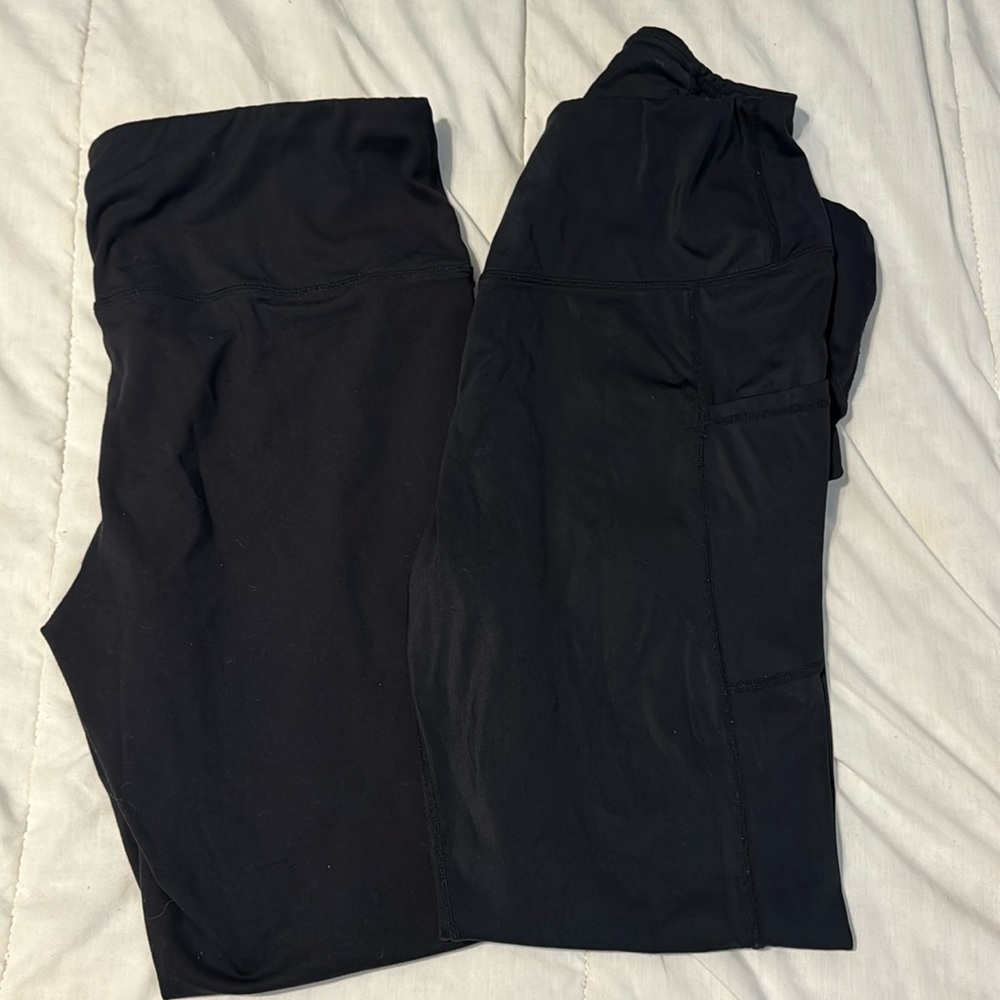 2 black xl leggings